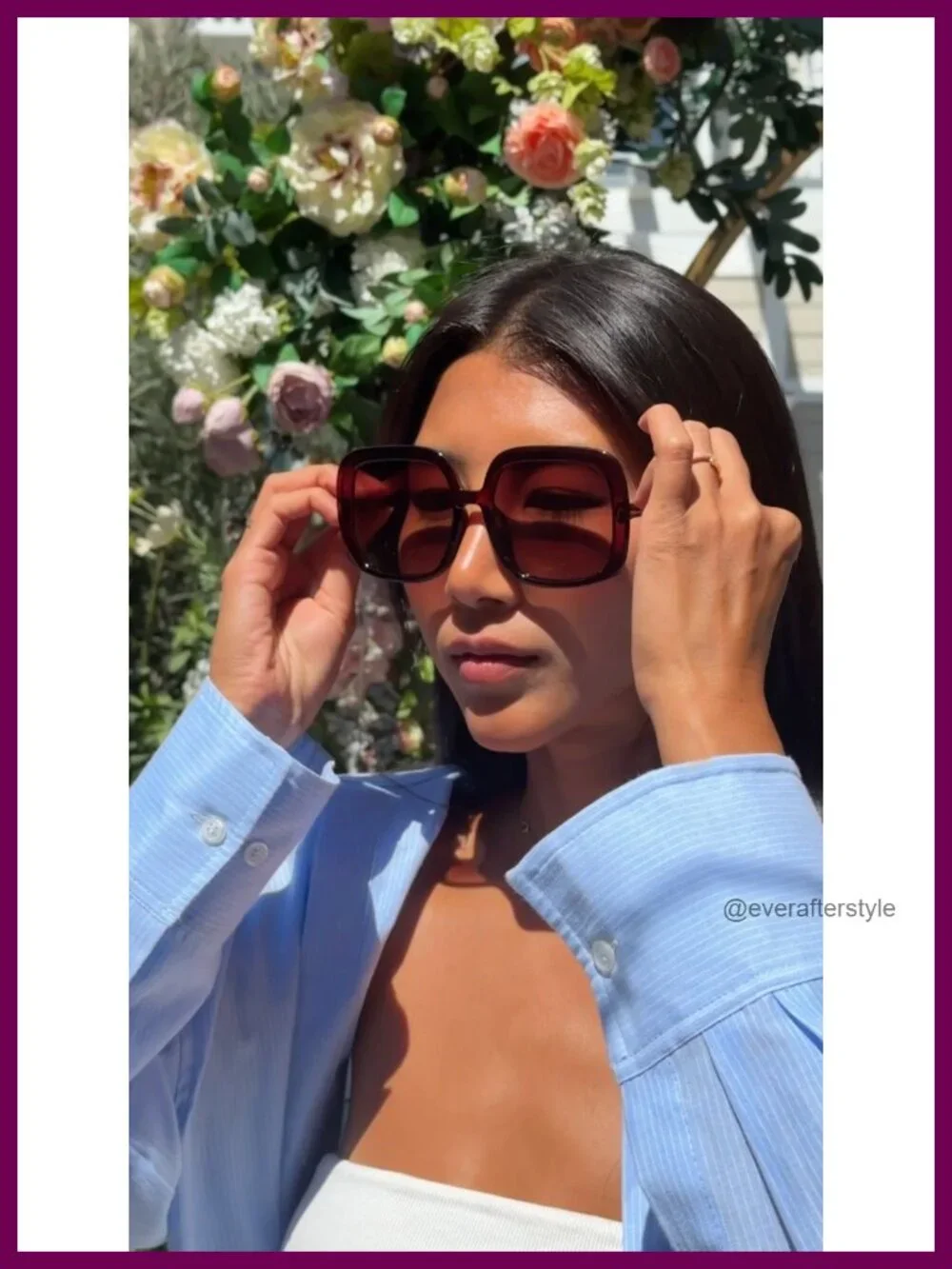Oversized Polarized Sunglasses Women Retro UV400